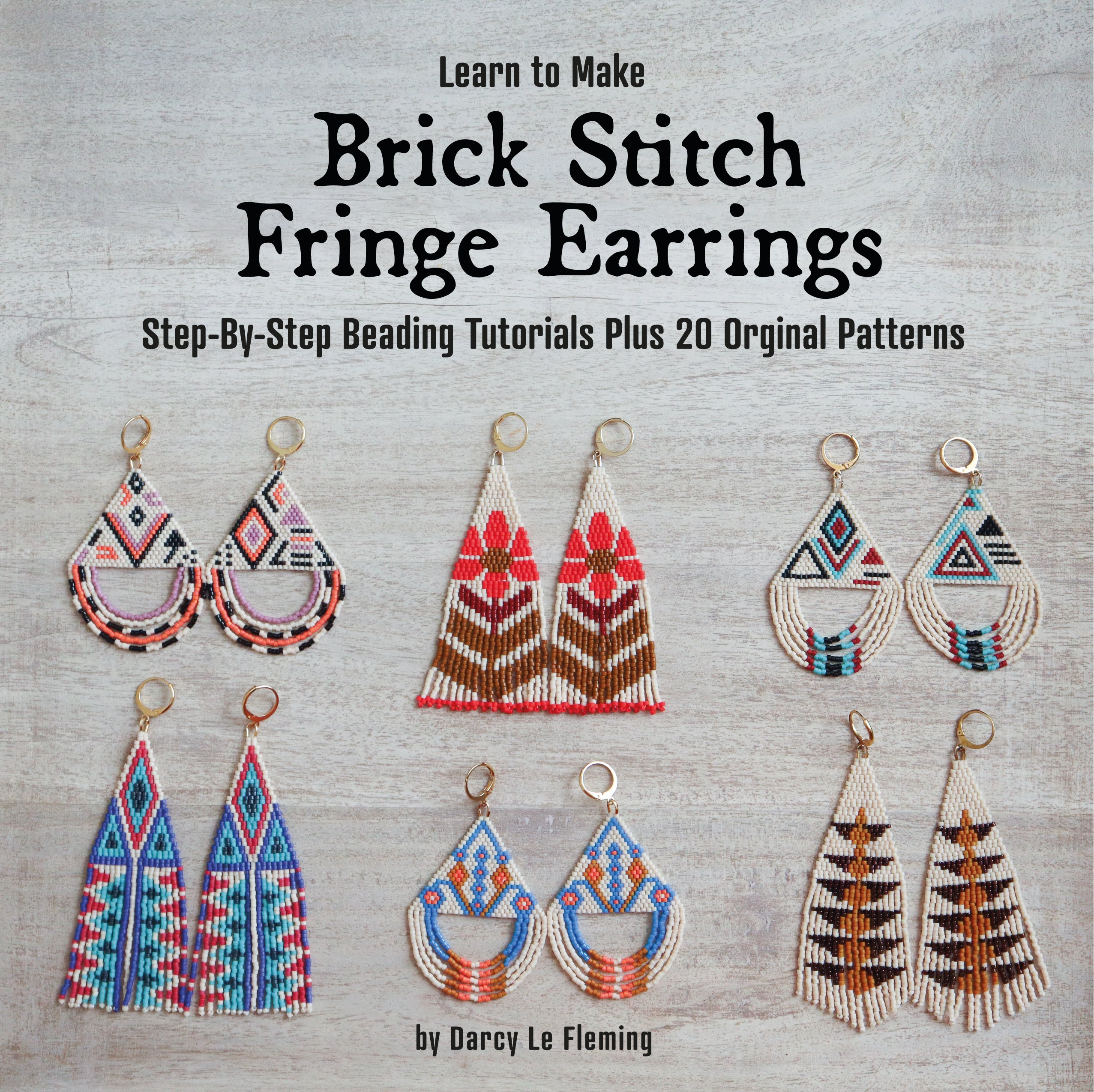 Learn To Make Brick Stitch Fringe Earrings: Step-By-Step Beading