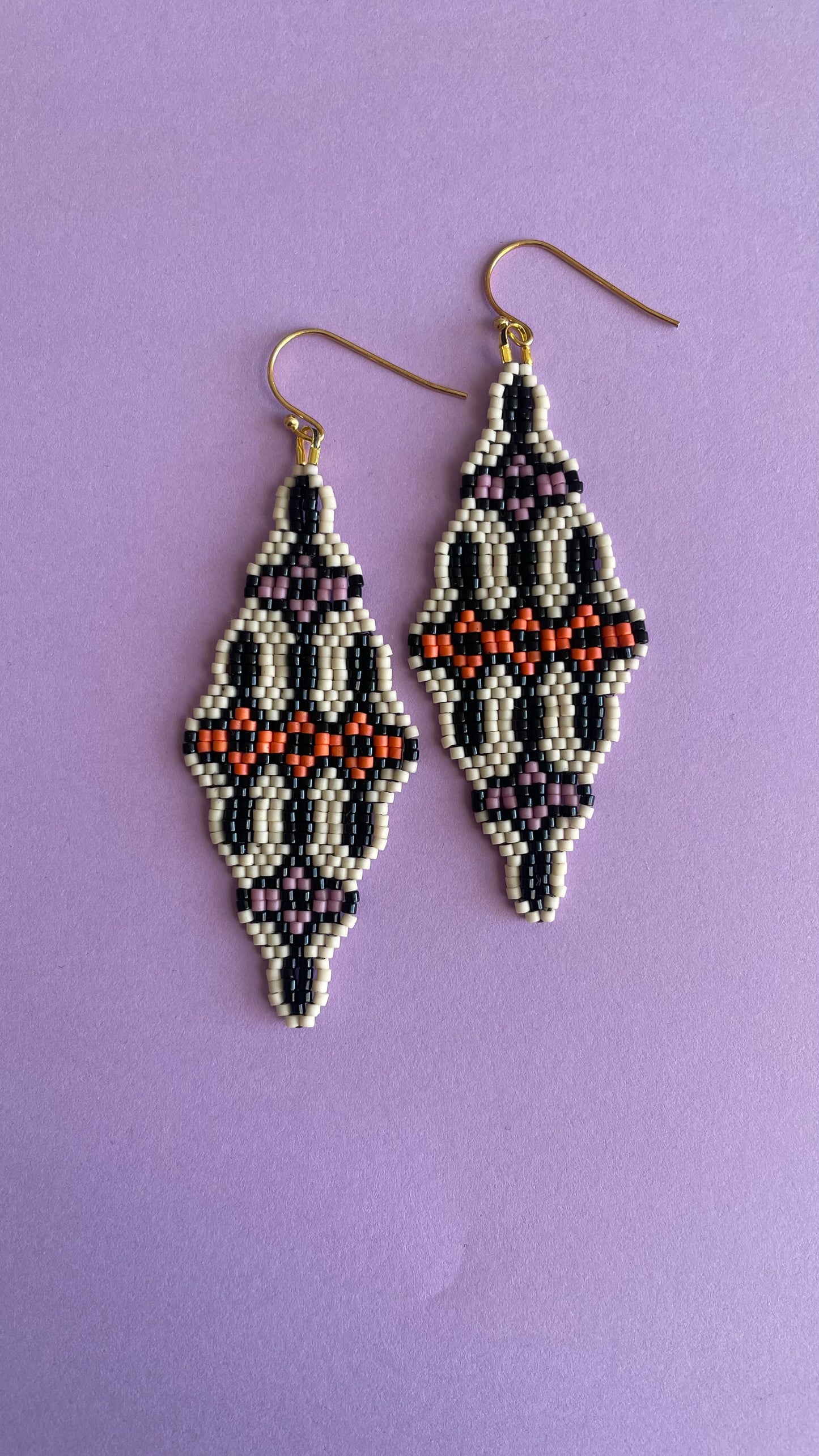 Aurora Rising Beaded Earring Pattern - Digital Download
