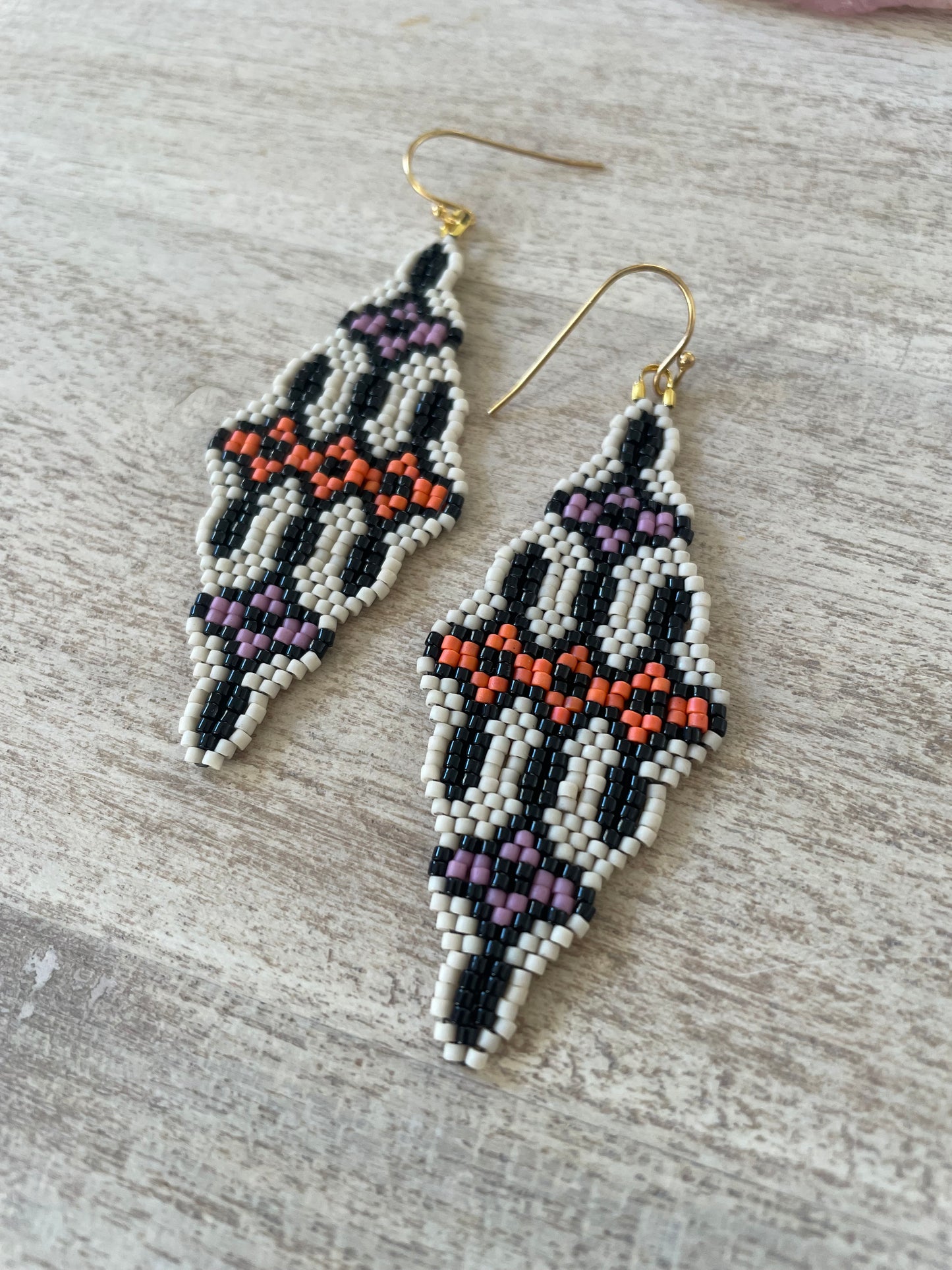 Aurora Rising Beaded Earring Pattern - Digital Download