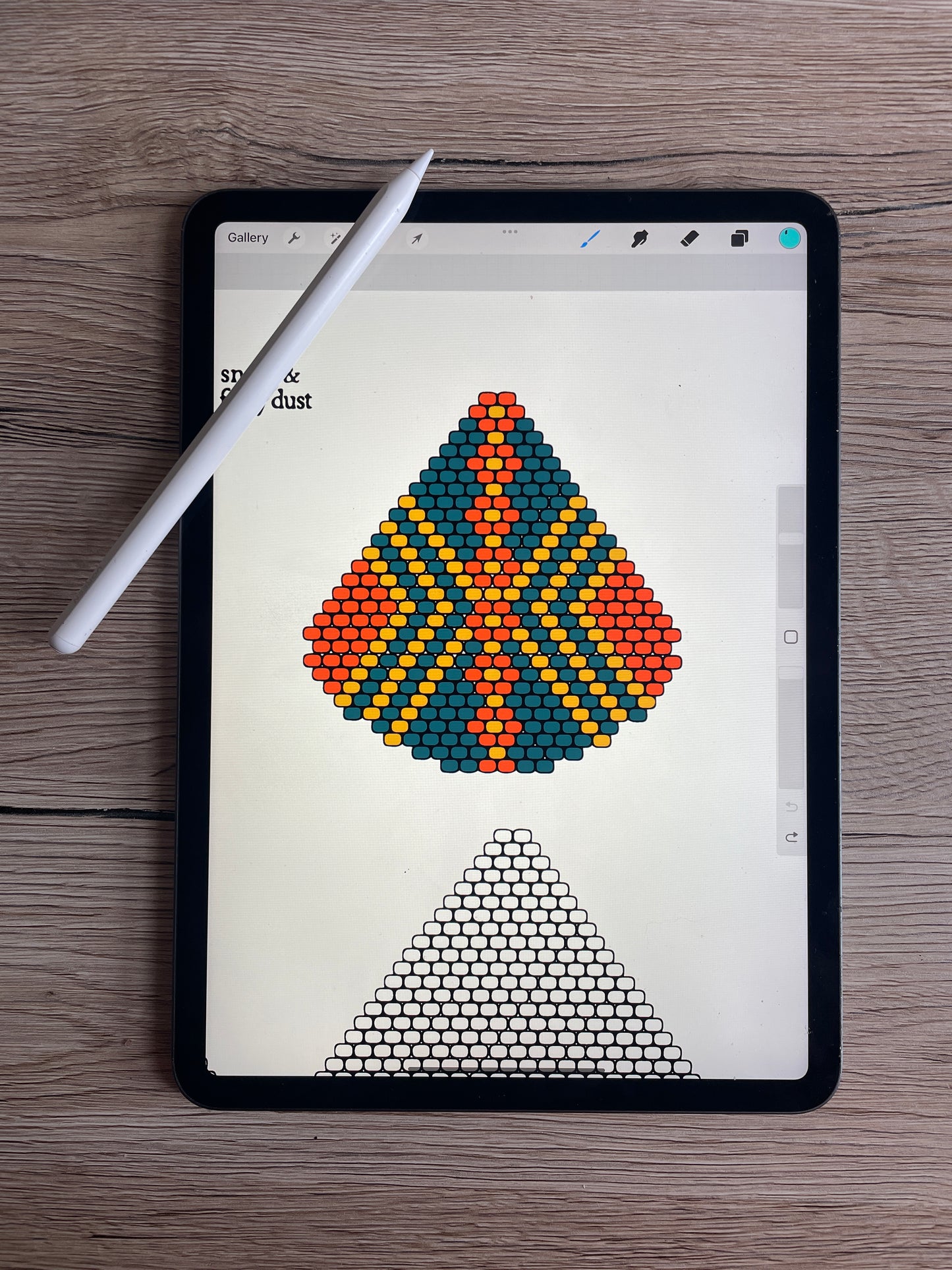 Lantern Shape and Leaf Shape Beaded Earring Design Template Bundle for Procreate or Print - Two Template Bundle Instant Digital Download