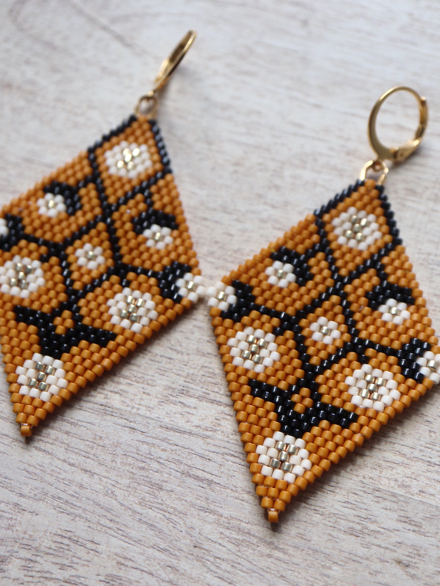 Baby's Breath Diamond Earrings Pattern - Digital Download