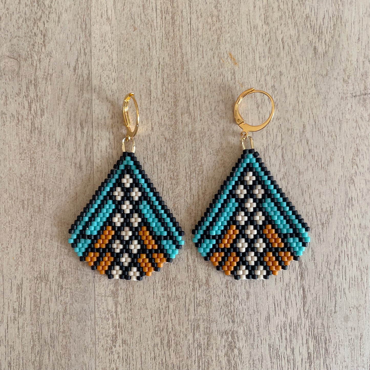 Harvest Moon Beaded Earring Pattern - Digital Download