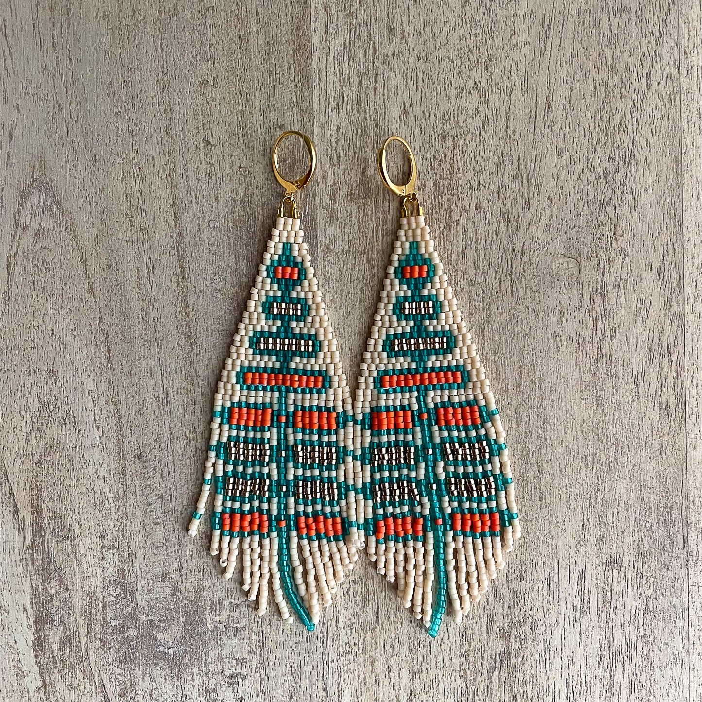 Sunny Days Ahead Brick Stitch Earring Pattern - Digital Download