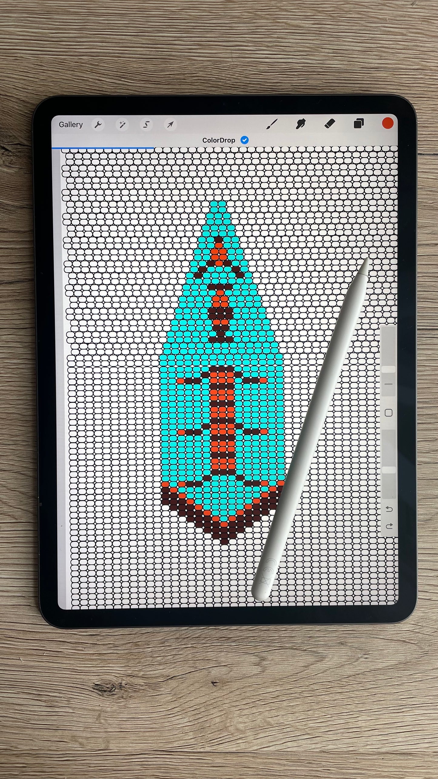 Full Page Brick Stitch and Fringe Beading Template Bundle - Digital Beading Templates for Procreate or Print