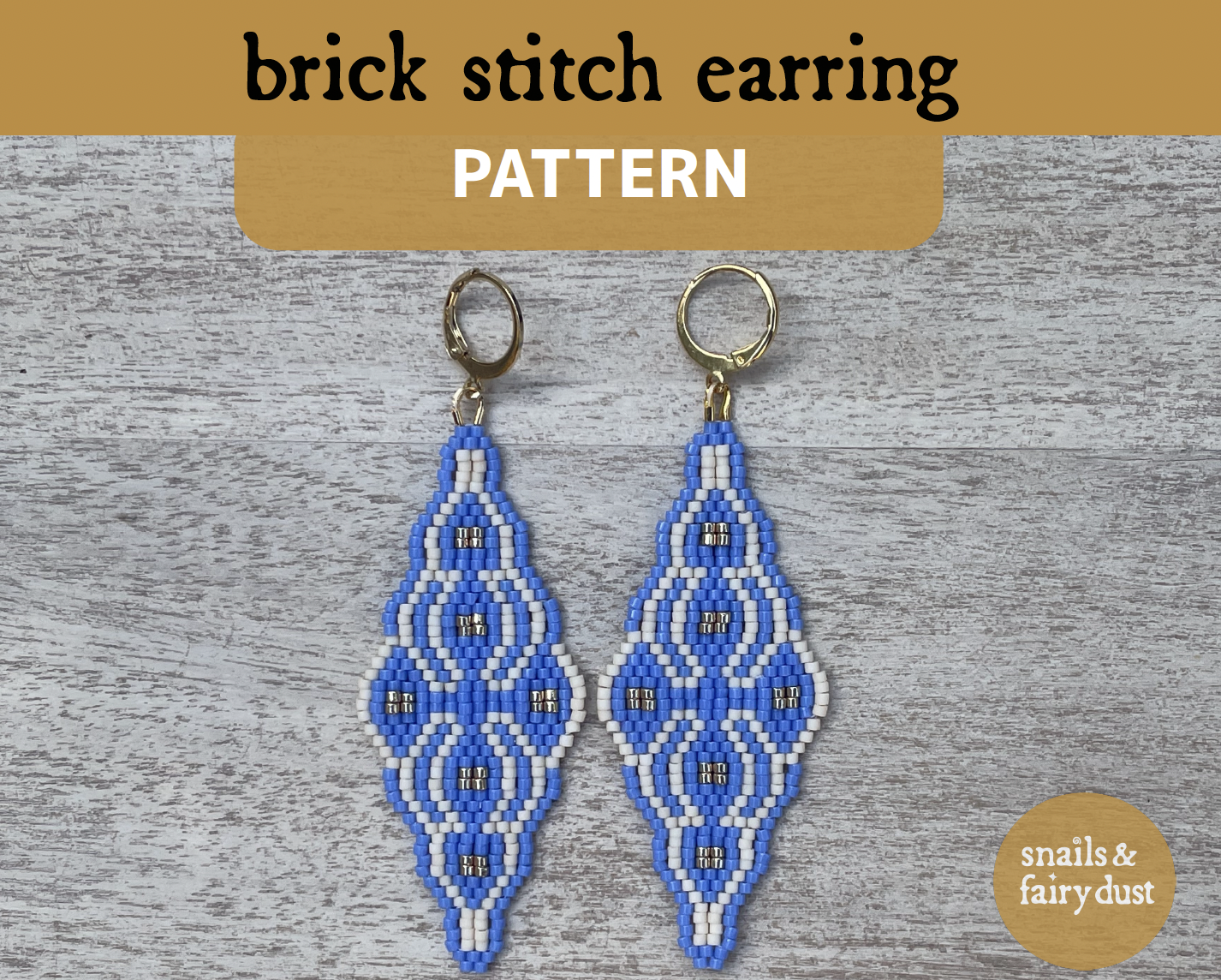 Andros Beaded Earring Pattern - Digital Download