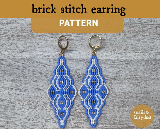 Andros Beaded Earring Pattern - Digital Download