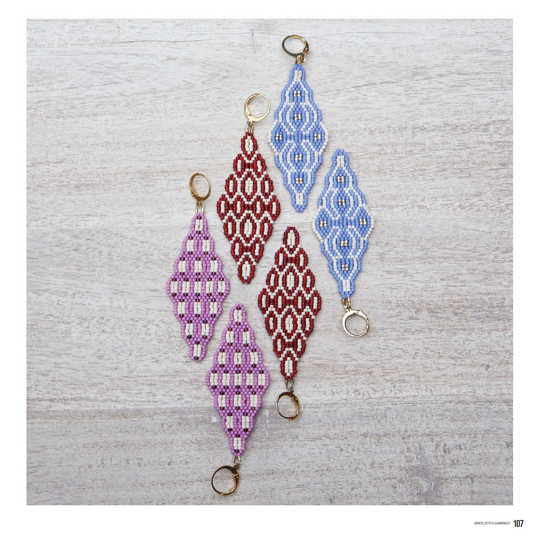 Learn To Make Brick Stitch Earrings: Step-By-Step Beading Tutorials Plus 20 Original Patterns | Ebook, Instant Download PDF