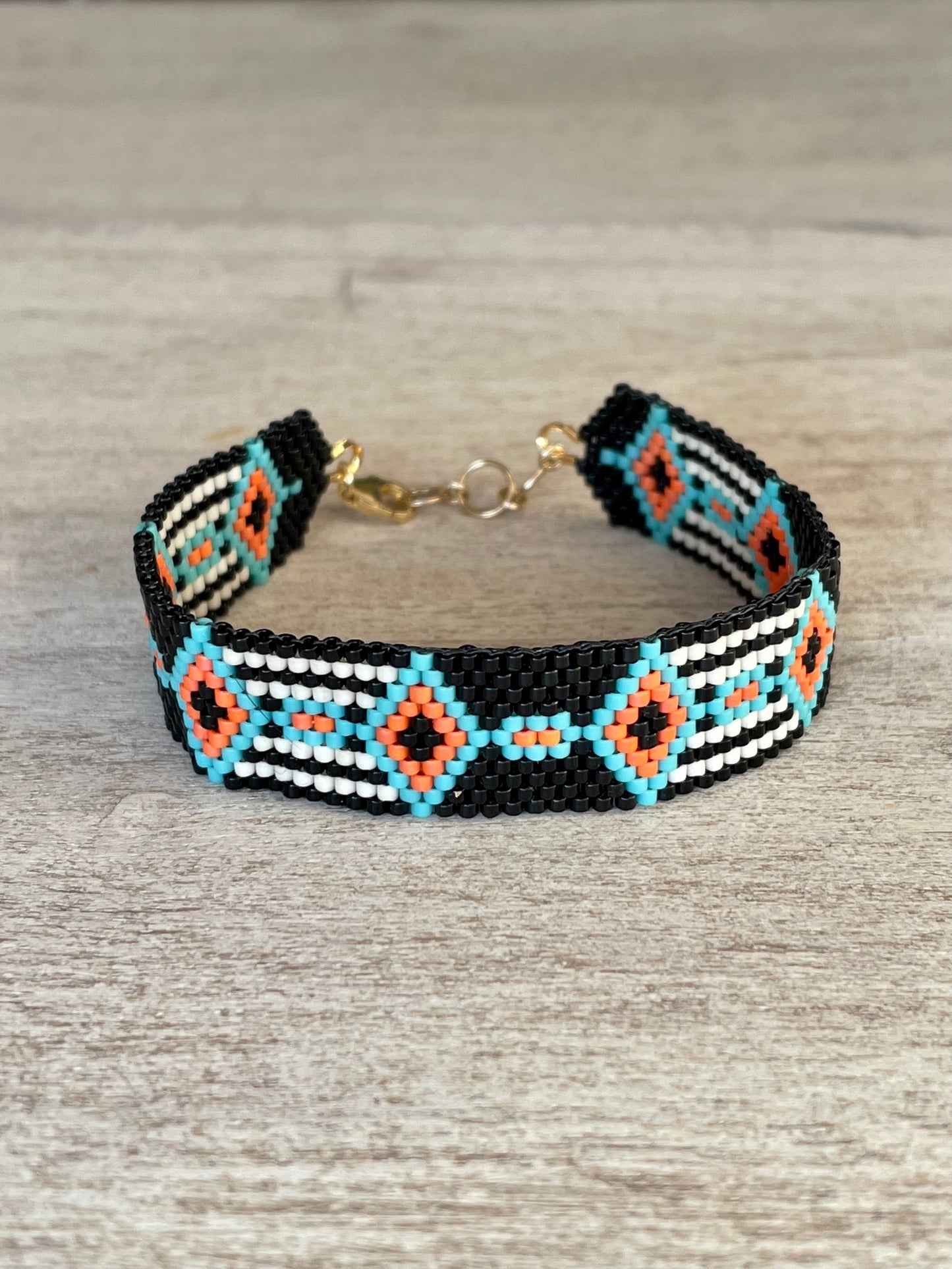 Hilma's Window Peyote Stitch Bracelet Pattern - Digital Download