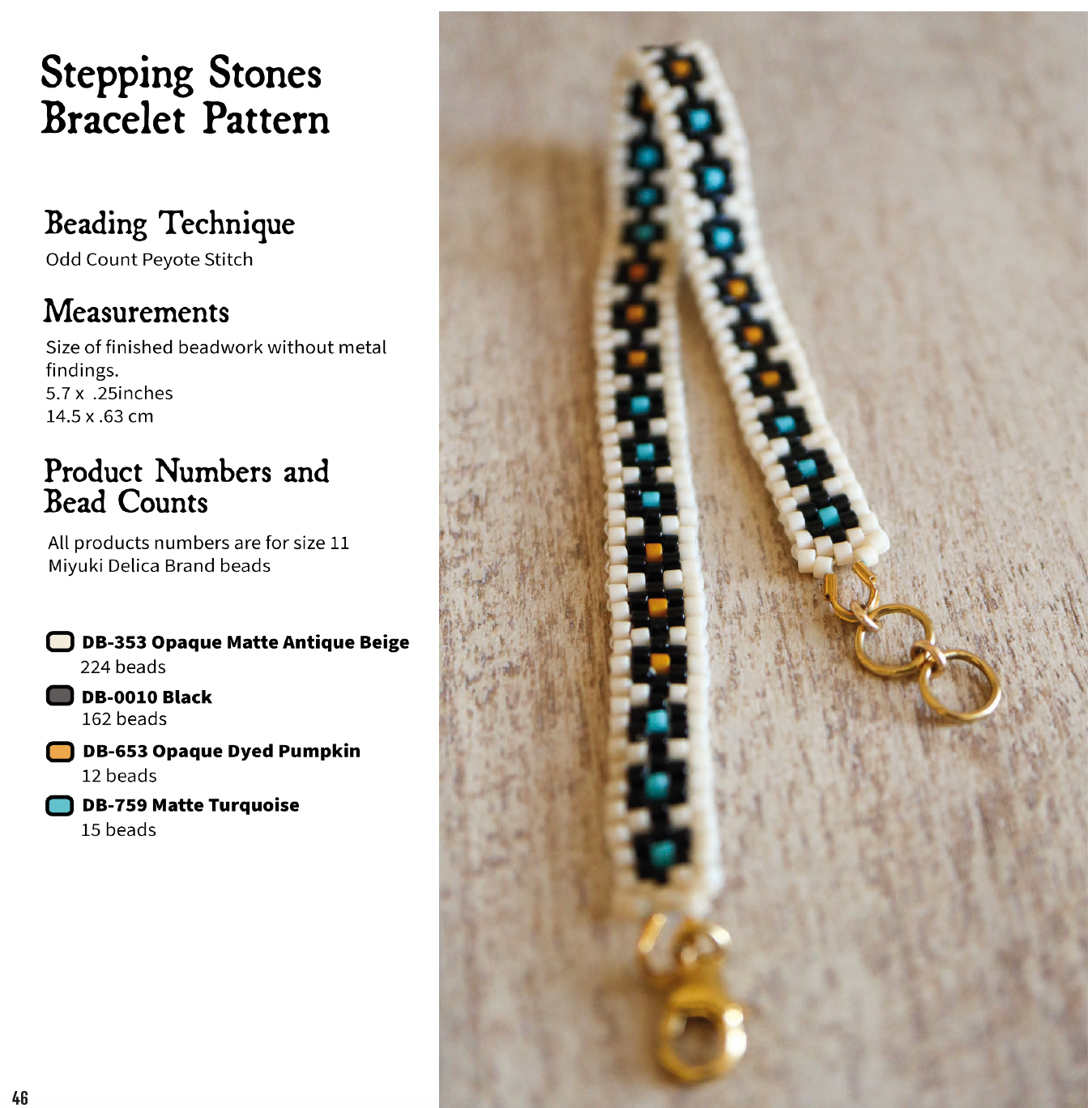 Learn To Make Peyote Stitch Rings and Bracelets : Step-By-Step Beading Tutorials Plus 18 Original Pattern | Ebook, Instant Download PDF