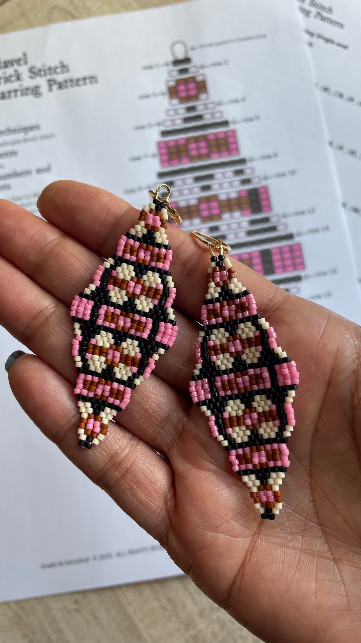 Clavel Beaded Earring PATTERN
