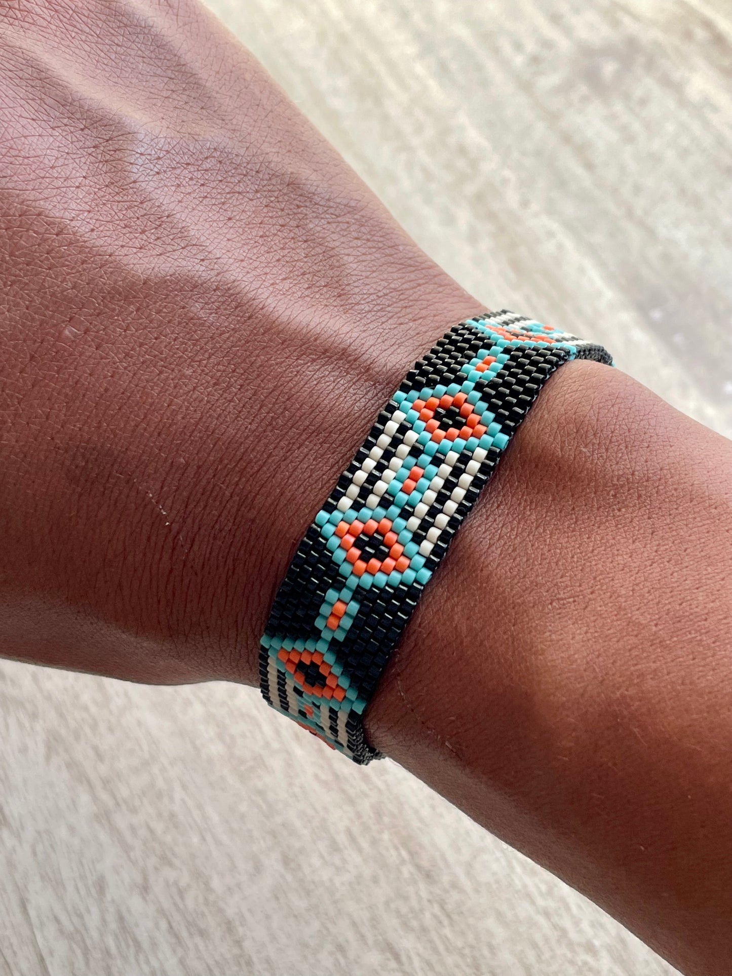 Hilma's Window Peyote Stitch Bracelet Pattern - Digital Download