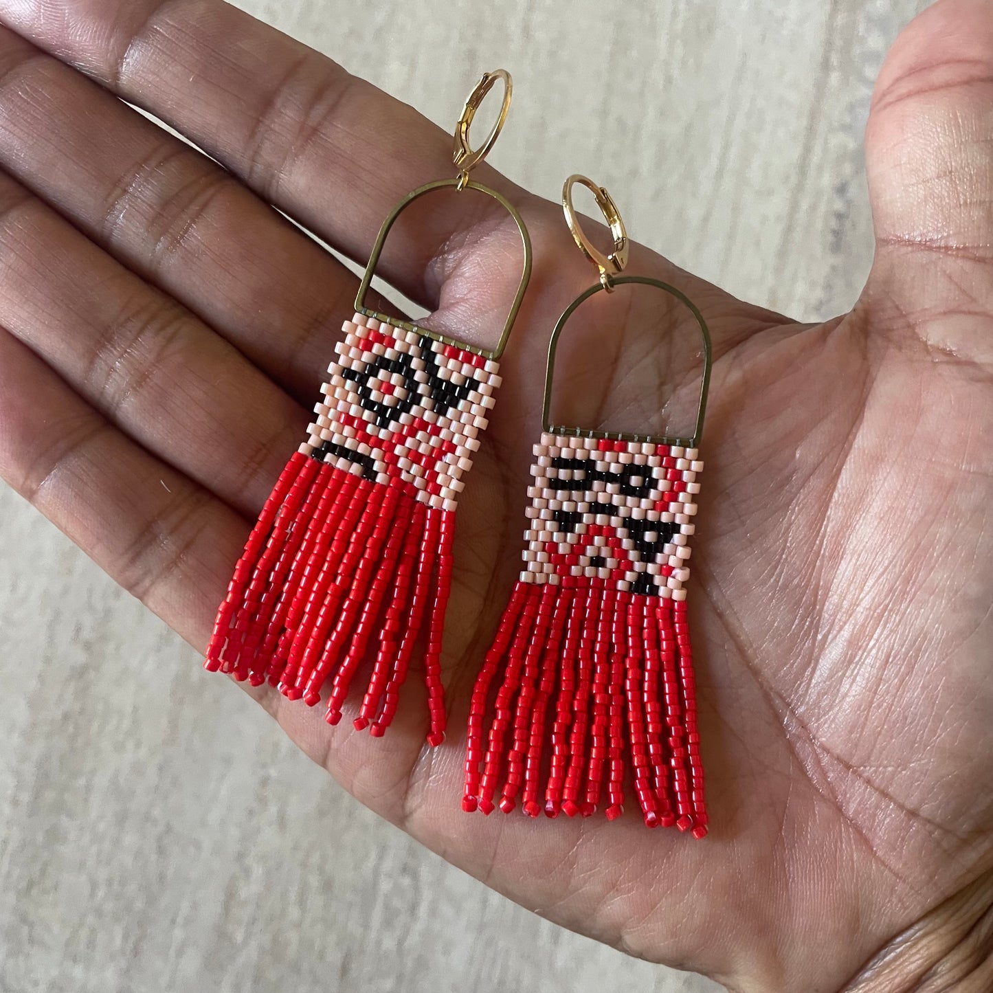 Fire Flower Beading Pattern + VIDEO tutorial