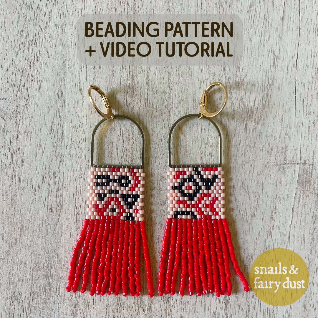 Fire Flower Beading Pattern + VIDEO tutorial