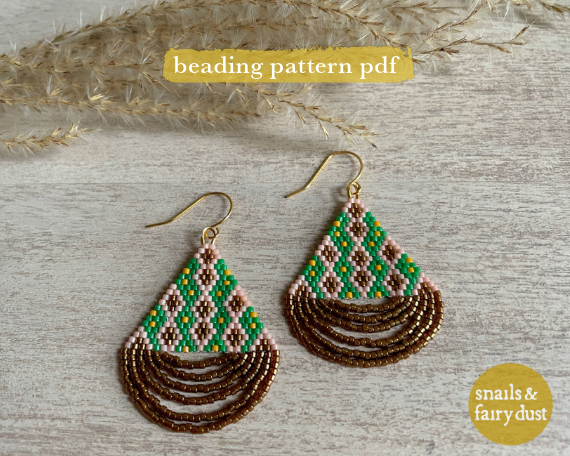 Blossom Season - Instant Download PDF Beaded Earring Pattern