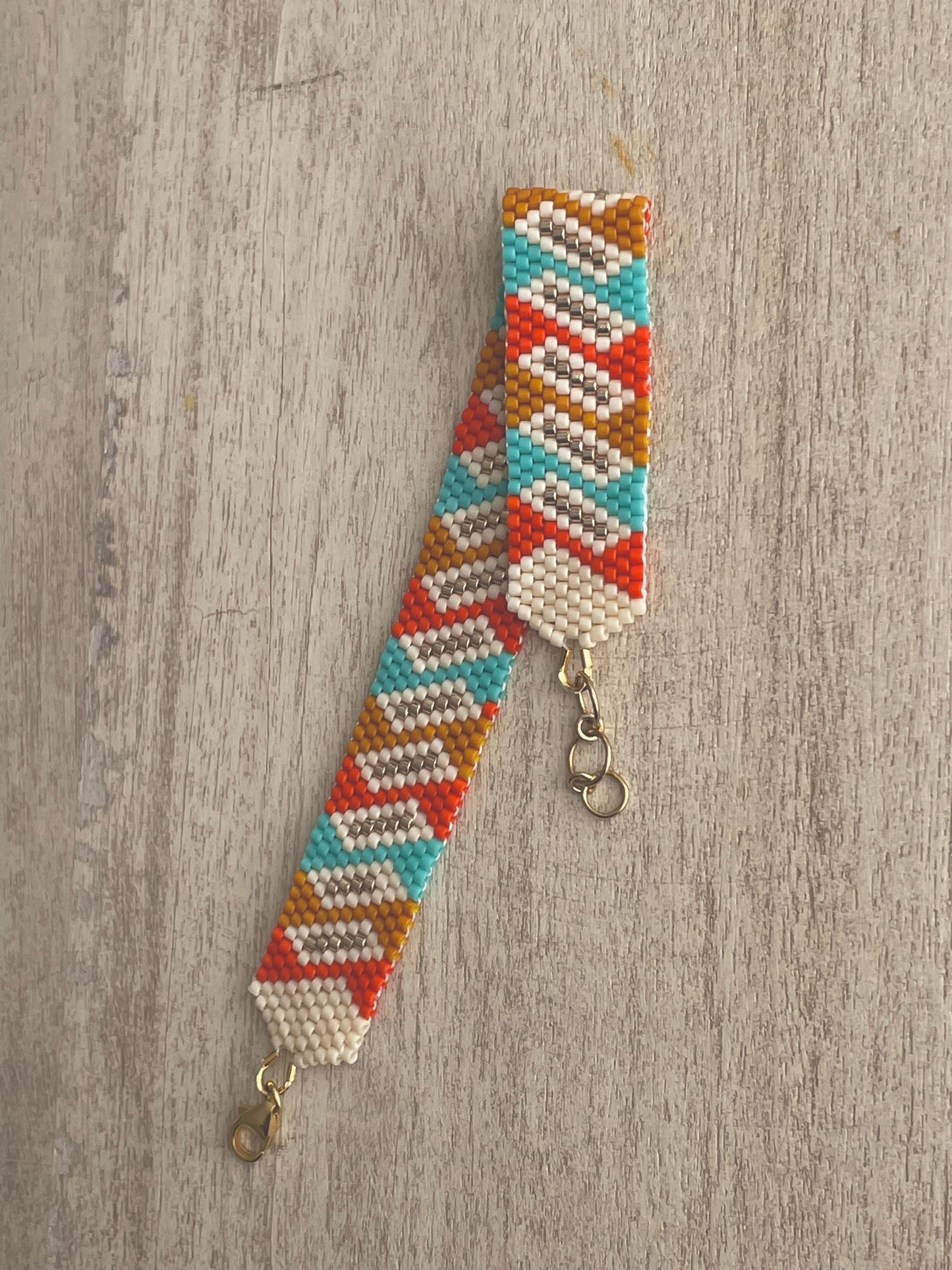 Sunset Beach Peyote Stitch Bracelet Pattern - Digital Download