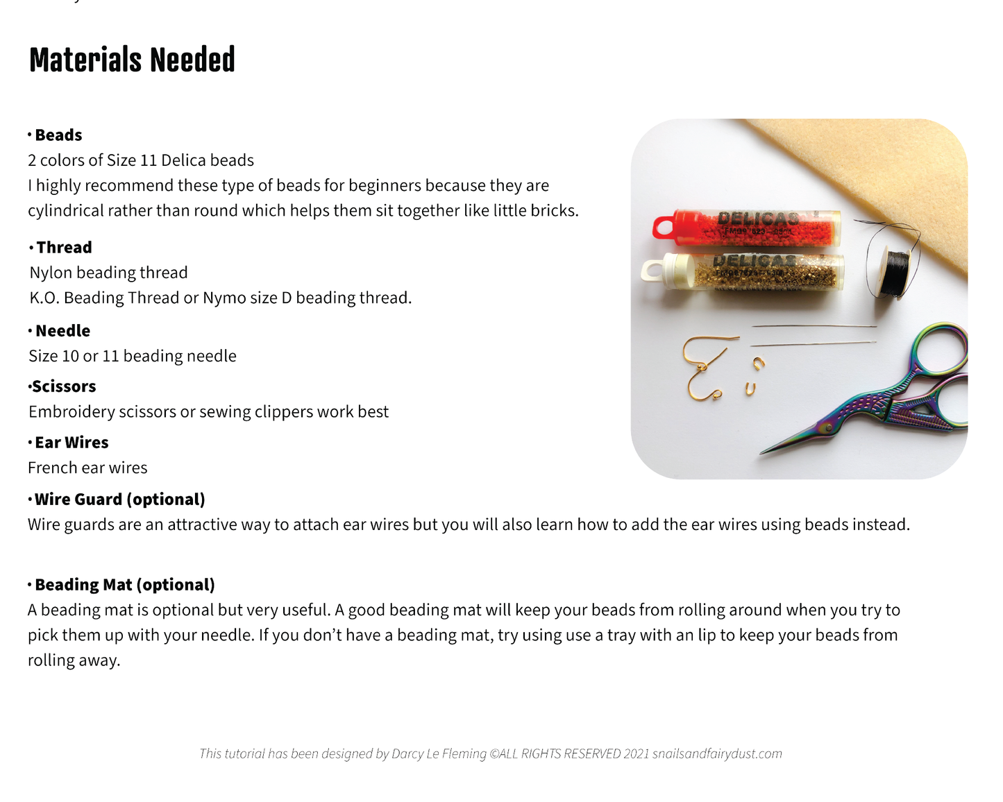 Beaded Fringe Earrings Tutorial - Digital Download