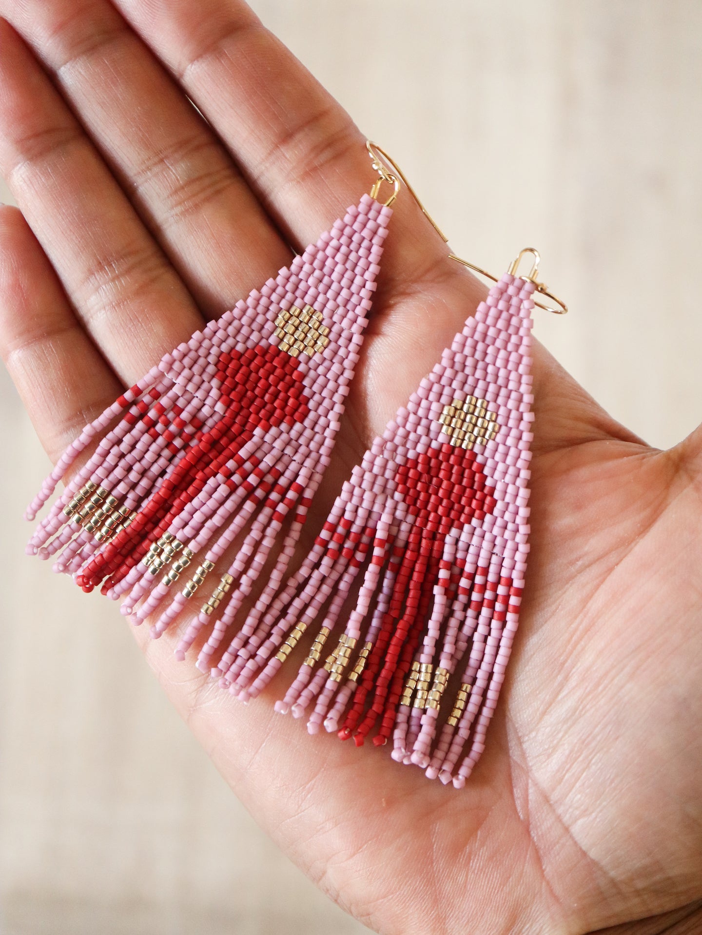 Red Door Beaded Earring Pattern
