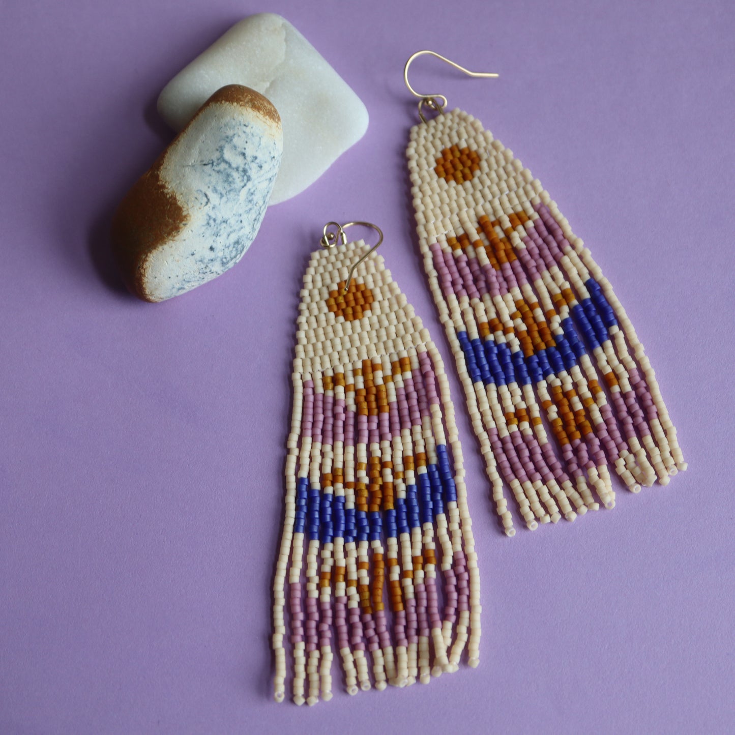 First Crocus Beaded Earrings Pattern - Digital Download
