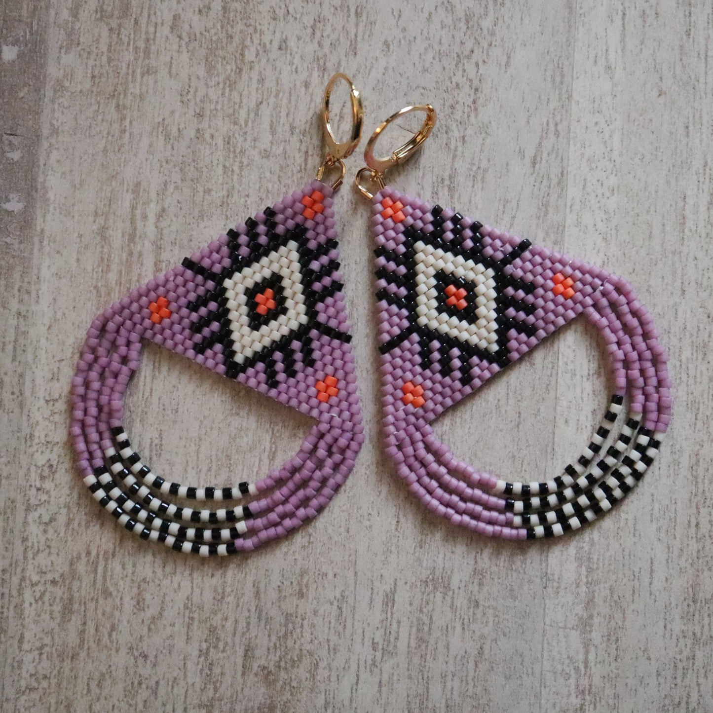 Focus Crocus Beaded Fringe Earrings Pattern - Digital Download