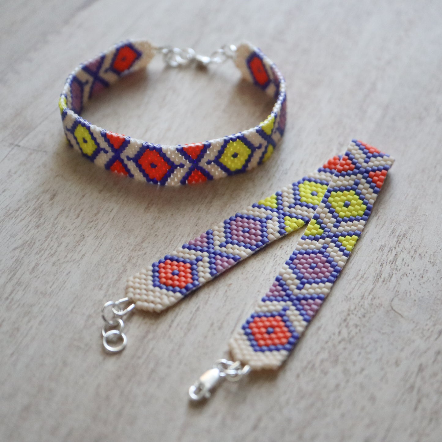 Free Peyote Stitch Bracelet Beading Pattern - Instant Download PDF