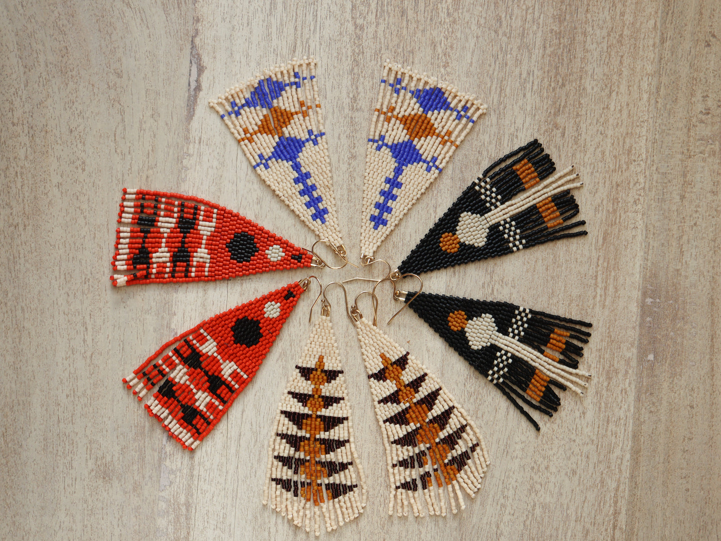 Seed Bead Fringe Earrings Tutorial and 4 Pattern Bundle
