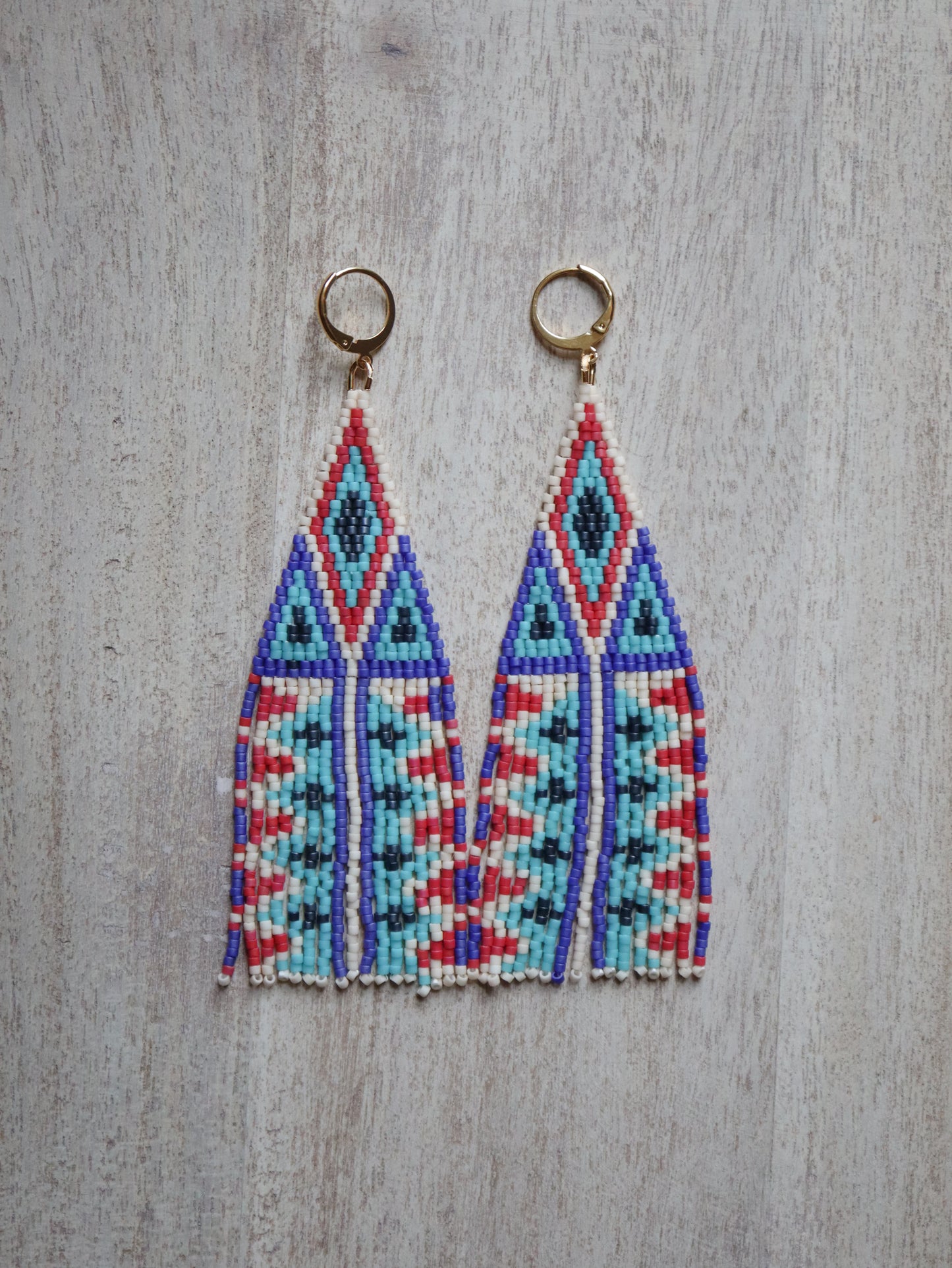Pisces Aries Cusp Fringe Earrings Pattern - Digital Download