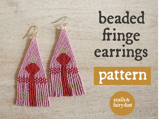 Red Door Beaded Earring Pattern
