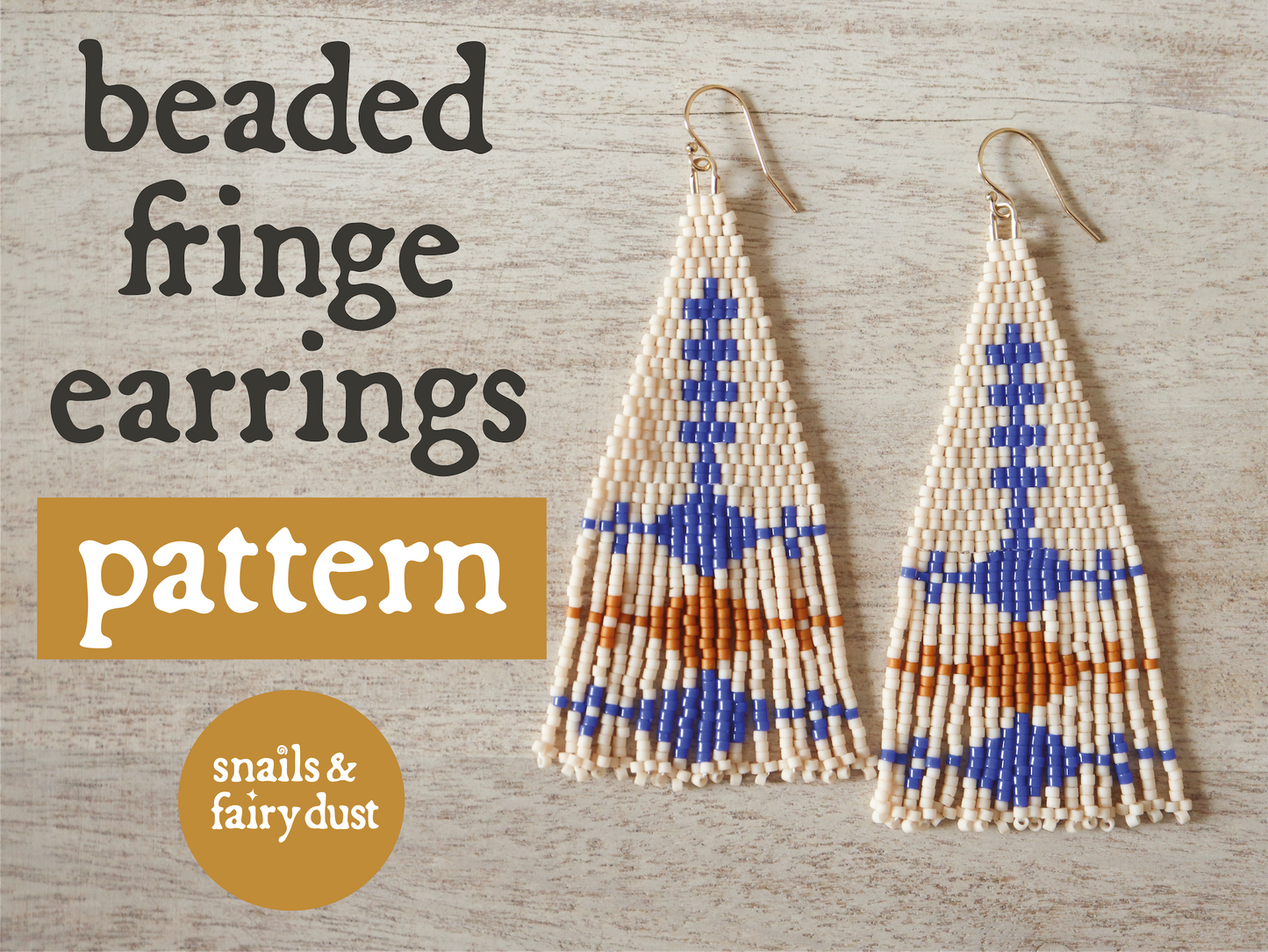 Royal Fall Beaded Earrings Pattern
