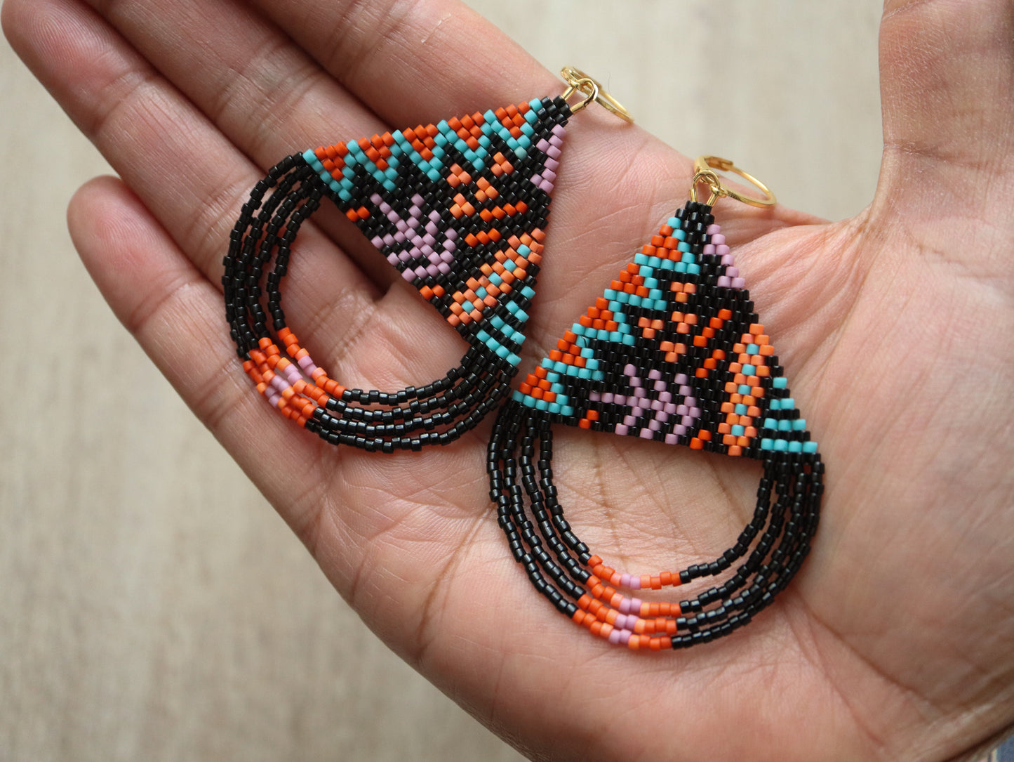 Sassy Summer Beaded Fringe Earrings Pattern - Digital Download