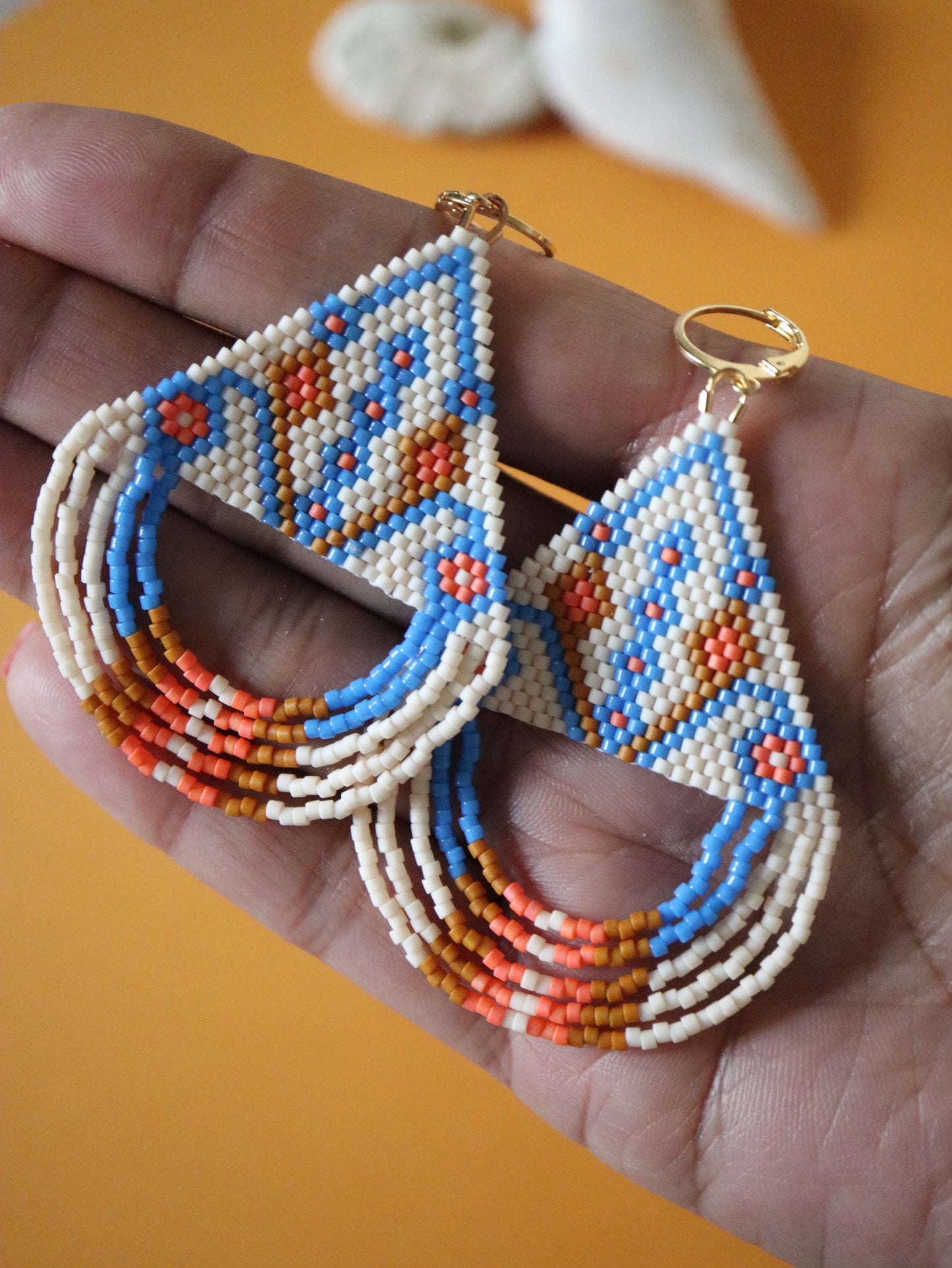 Summer Fun Beaded Fringe Earrings Pattern - Digital Download