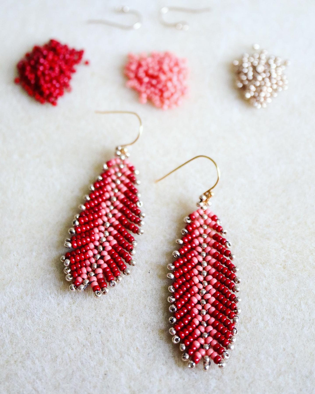 Easy Beaded Feather Earring Tutorial