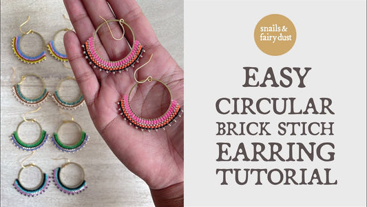 Easy Circular Brick Stitch Earrings: Beaded Hoops with Serious Fan Appeal
