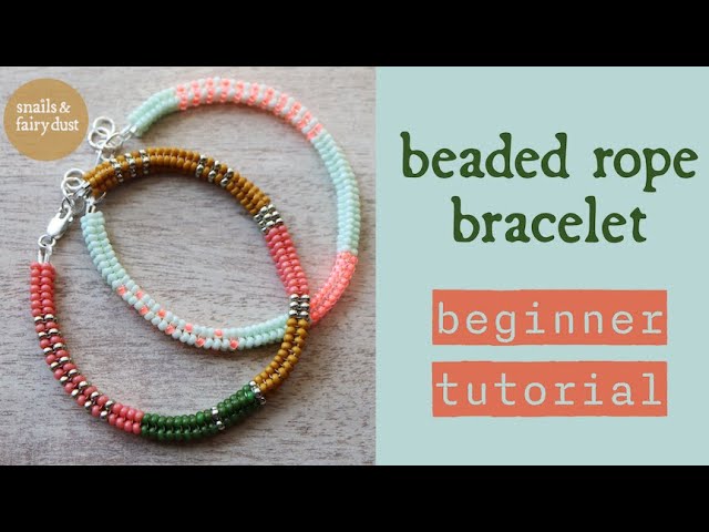 Beaded Rope Bracelet: A Beginner-Friendly Tubular Herringbone Tutorial