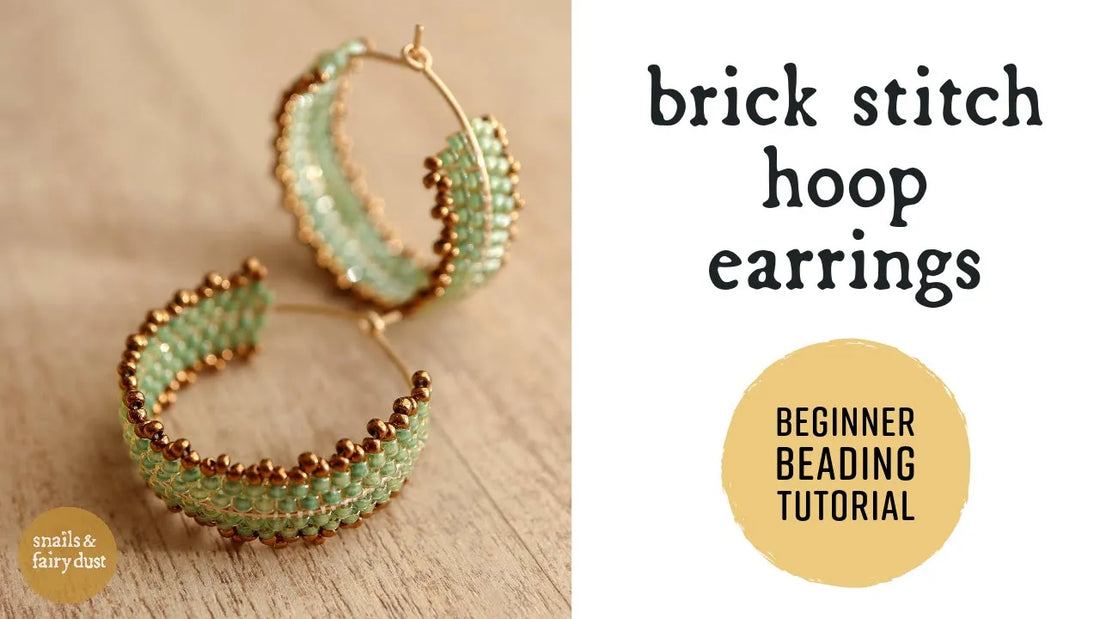 Brick Stitch Hoop Earrings: A Beginner-Friendly Way to Bead in Circles