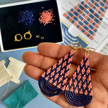 Blueberry Hill Beaded Earring Kit PREORDER