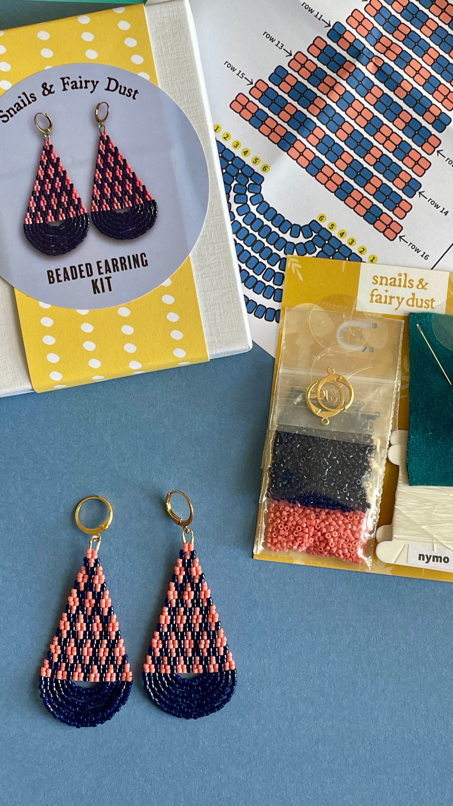 Blueberry Hill Beaded Earring Kit PREORDER