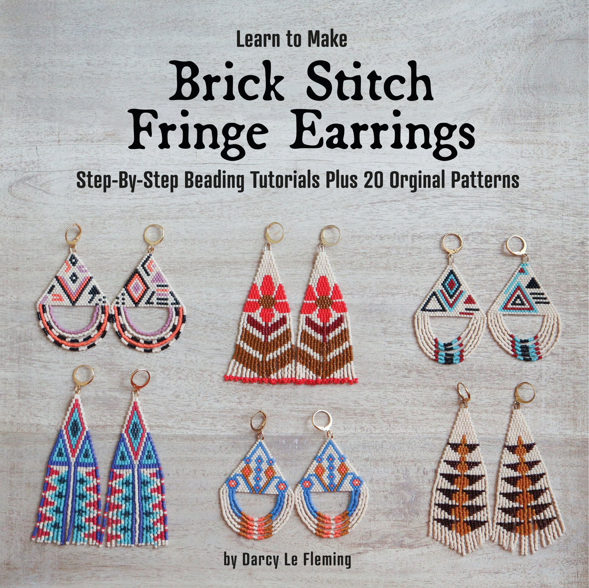 Learn To Make Brick Stitch Fringe Earrings: Step-By-Step Beading