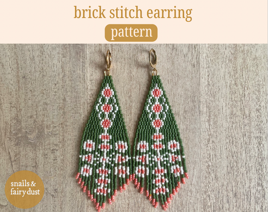 Anne's Lace Fringe Earring Pattern - Instant Download PDF