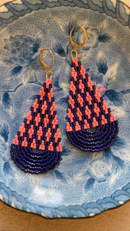 Blueberry Hill - Instant Download PDF Beaded Earring Pattern