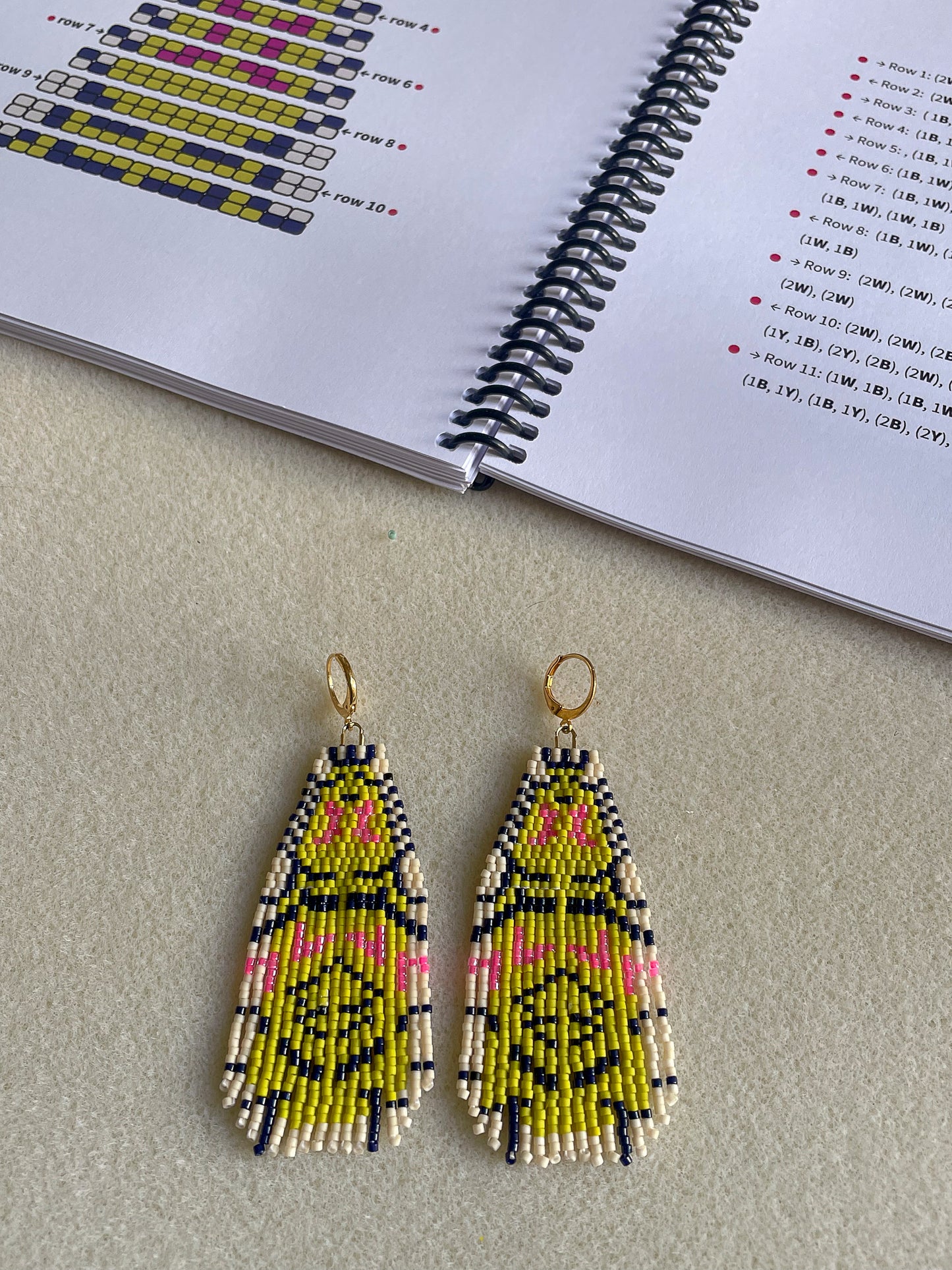 Learn to Make Brick Stitch Fringe Earrings - Book 3