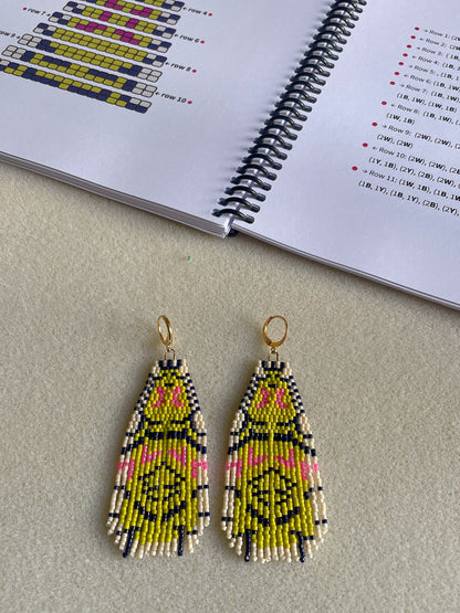 Learn to Make Brick Stitch Fringe Earrings - Book 3