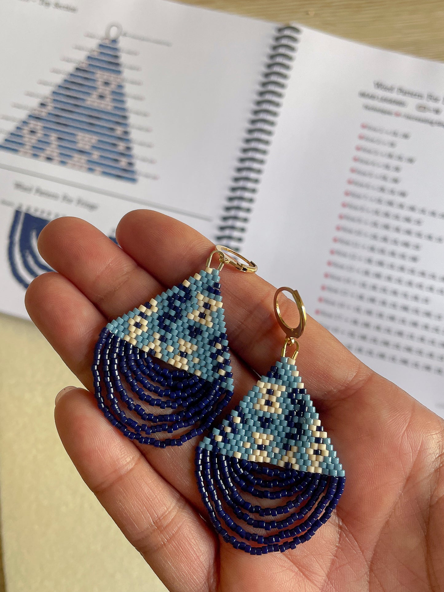 Learn to Make Brick Stitch Fringe Earrings - Book 3