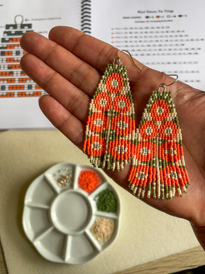 Learn to Make Brick Stitch Fringe Earrings - Book 3