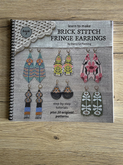 Learn to Make Brick Stitch Fringe Earrings - Book 3