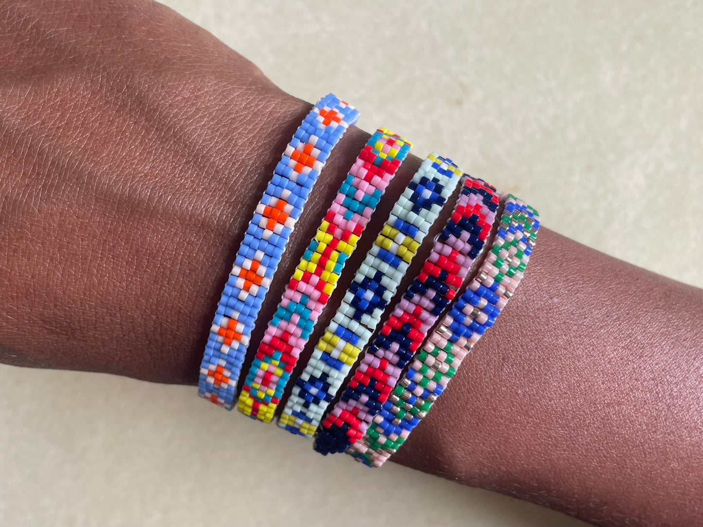Beaded Friendship Bracelet 5 Pattern Bundle