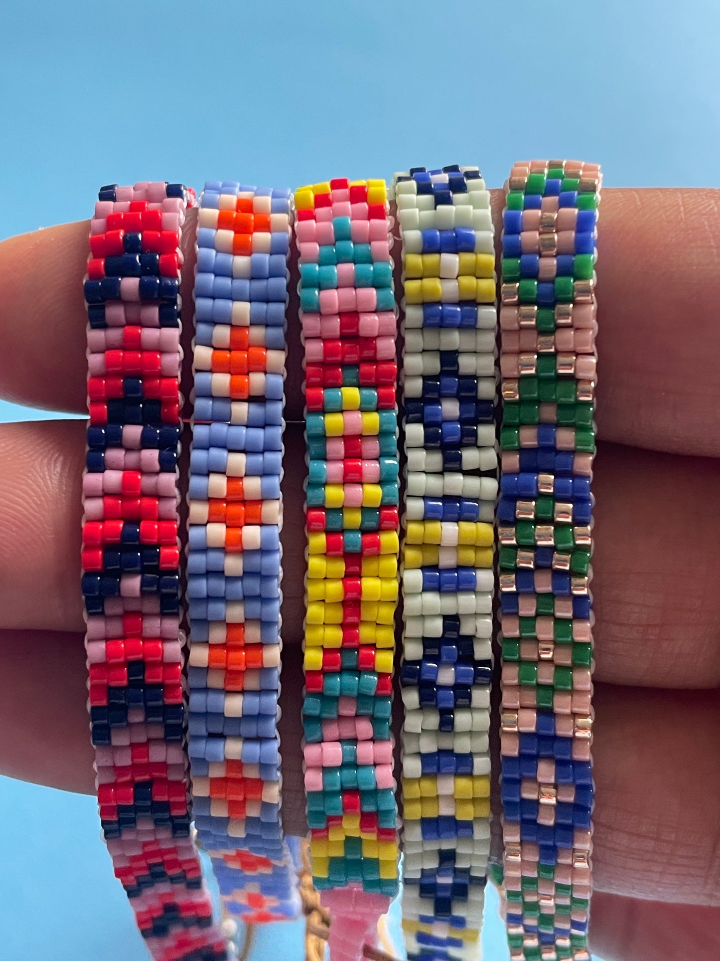 Beaded Friendship Bracelet 5 Pattern Bundle