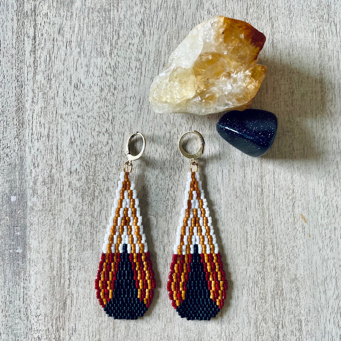 Grounded Beaded Earring Pattern - Digital Download