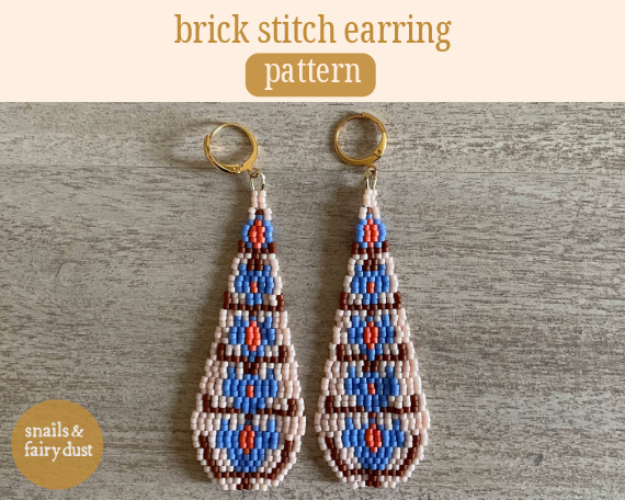 Jora Beaded Earring Pattern - Digital Download