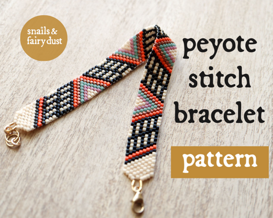 Summer Nights Peyote Stitch Bracelet Pattern - Digital Download