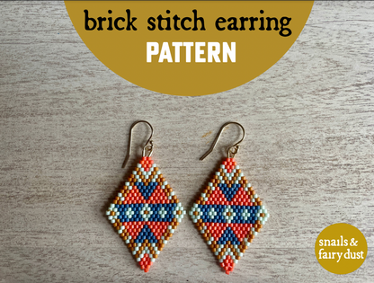 Sandya - Instant Download PDF Beaded Earring Pattern